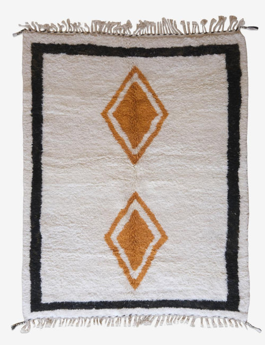 Handmade Moroccan Wool Rug – Berber Boujad Design